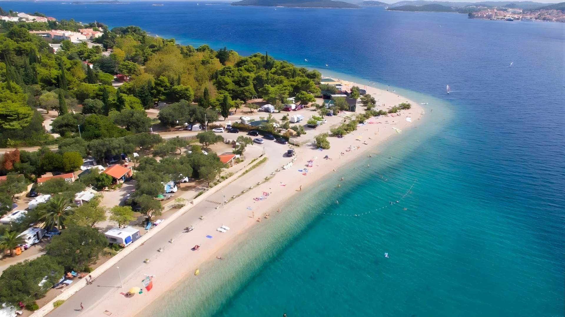 Taxi Orebić beach in Kućište Zamošće, surfing and swimming